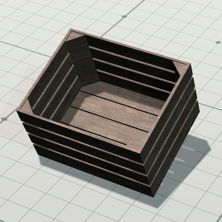 Crate 3 - dark, angle 1