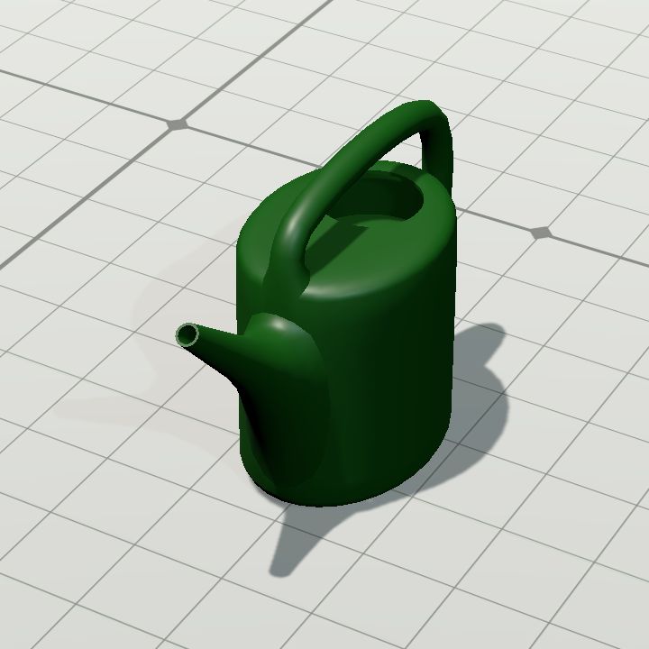 Garden watering can large - vertical