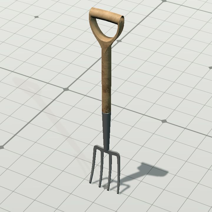 Garden fork - vertical