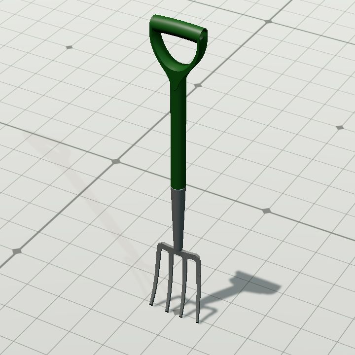 Garden fork - vertical 2