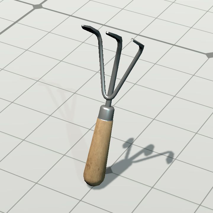 Hand rake - leaning