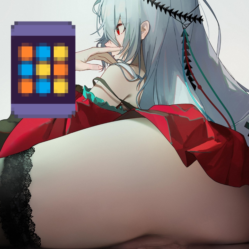斯卡蒂 鼙鼓 竖屏版 | Skadi butt phoneVer [屁股可晃动/拖动|X-ray|4k|幽木MIX · 明日方舟/Arknights] preview