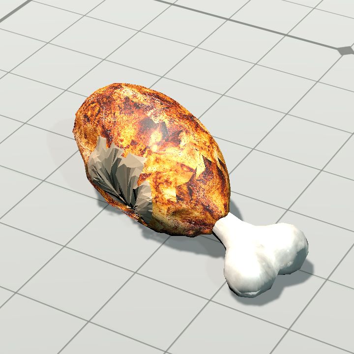 Chicken leg (bitten)