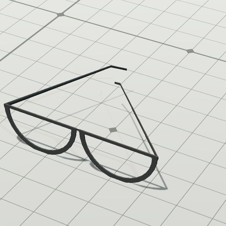 Glasses - colourable