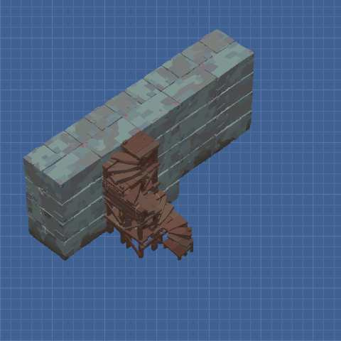 Basic wall with stairs
