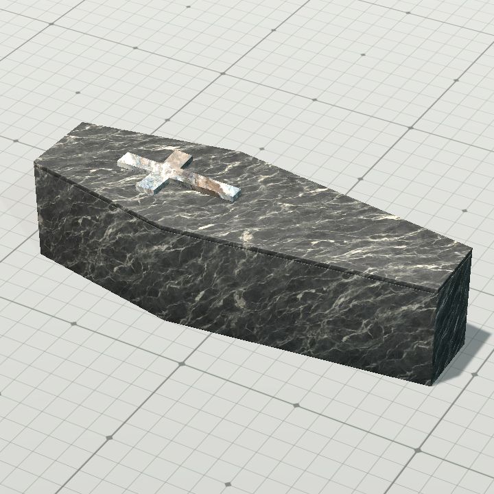 Marble coffin