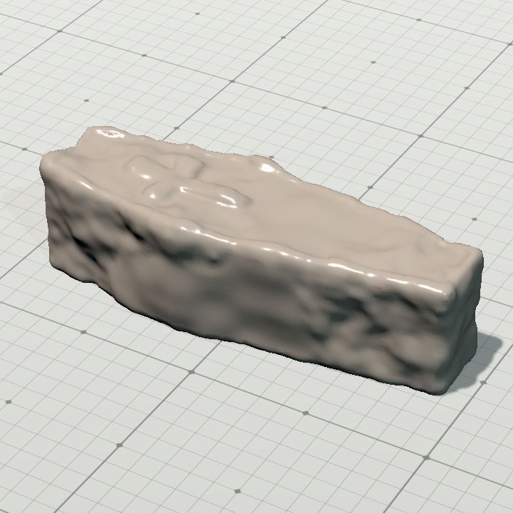 Ancient ruined coffin