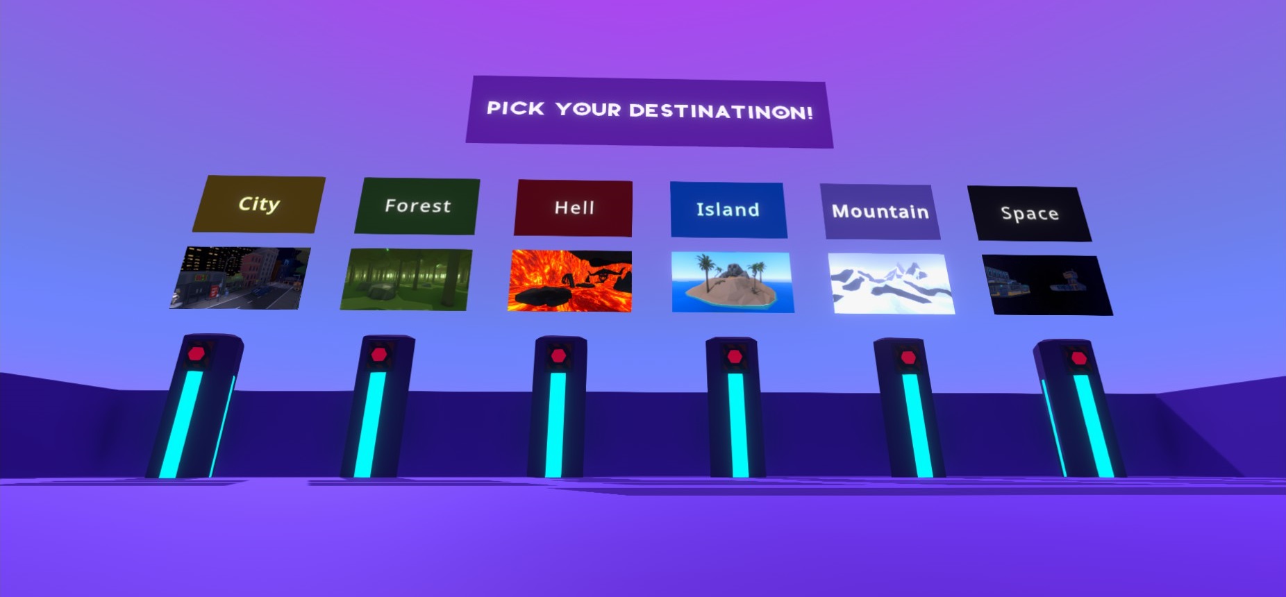 Pick Your Destination!