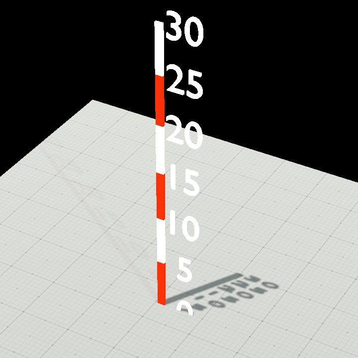30ft measuring stick VERT - text
