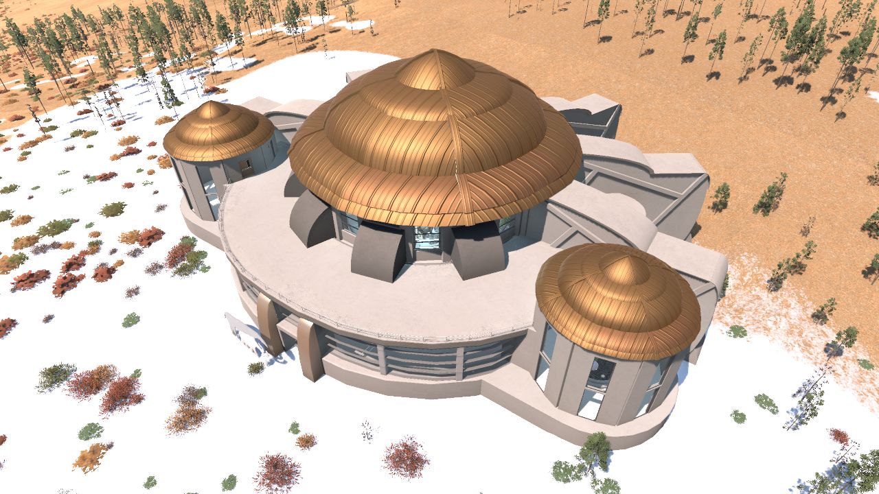 Glacier Park Visitor Center [Decorated]