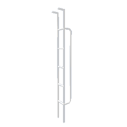 Fire Escape Side Ladder Right - White