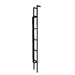 Fire Escape Side Ladder Left - Black