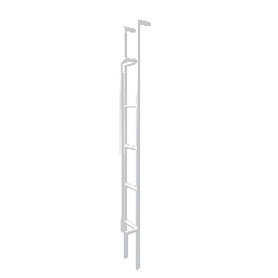 Fire Escape Side Ladder Left - White