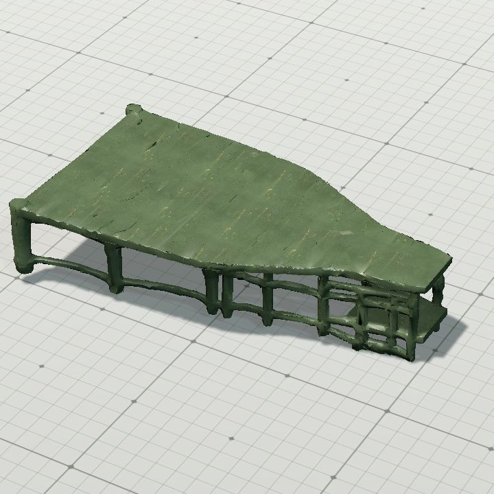 Observation deck flip - metal cast rust