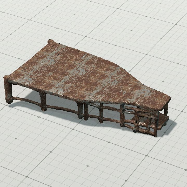 Observation deck flip - metal heavy rust