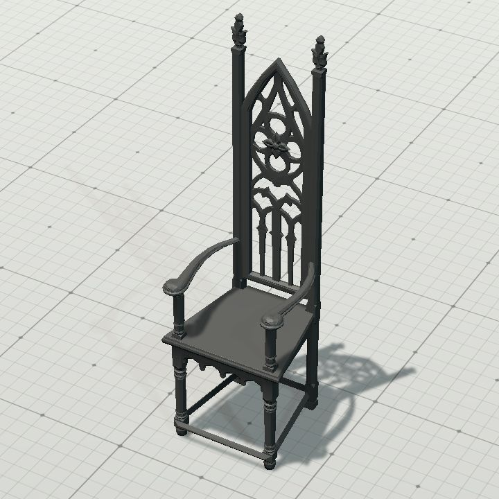 Ornate throne - stl