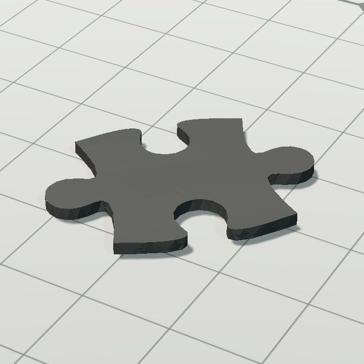Jigsaw piece colourable preview