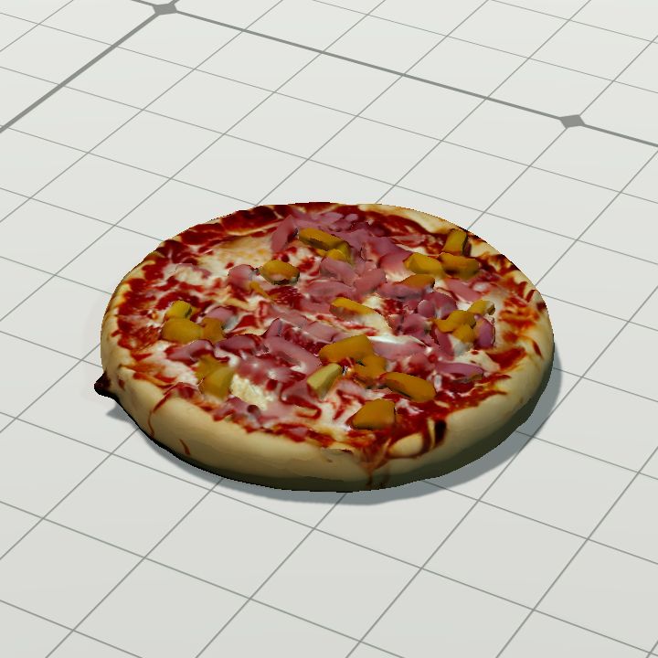 Pizza hawaiian flat