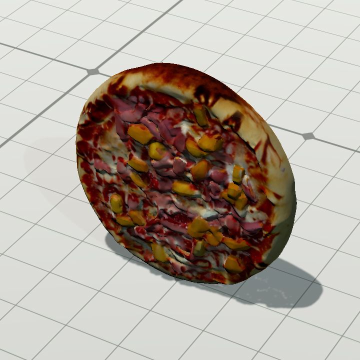 Pizza hawaiian upright