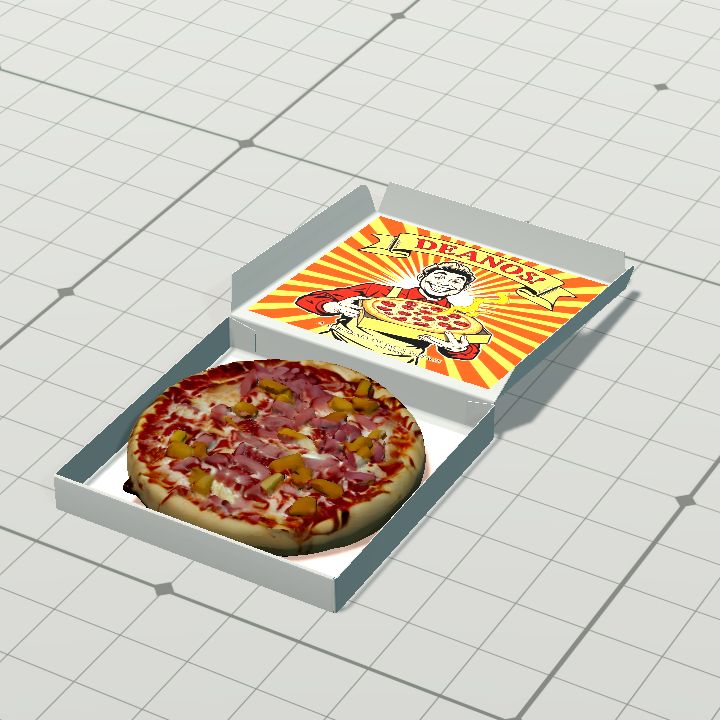Pizza boxed - Hawaiian