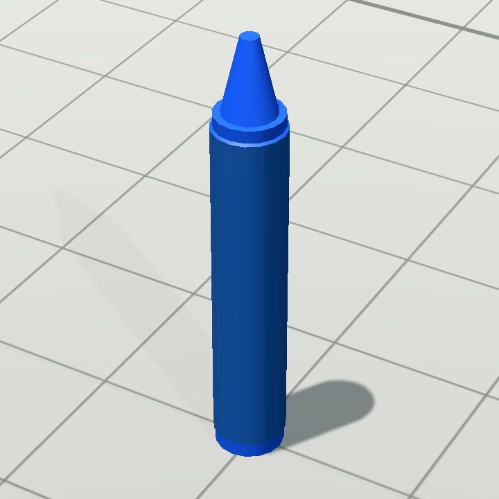 Crayons - d blue