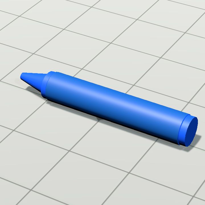 Crayons - d blue lying