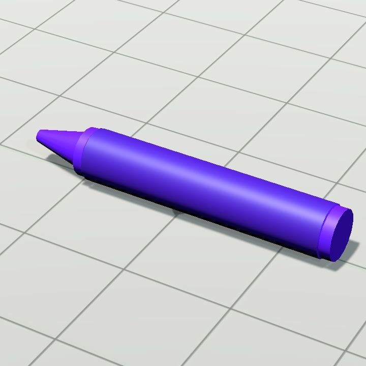 Crayons - indigo lying