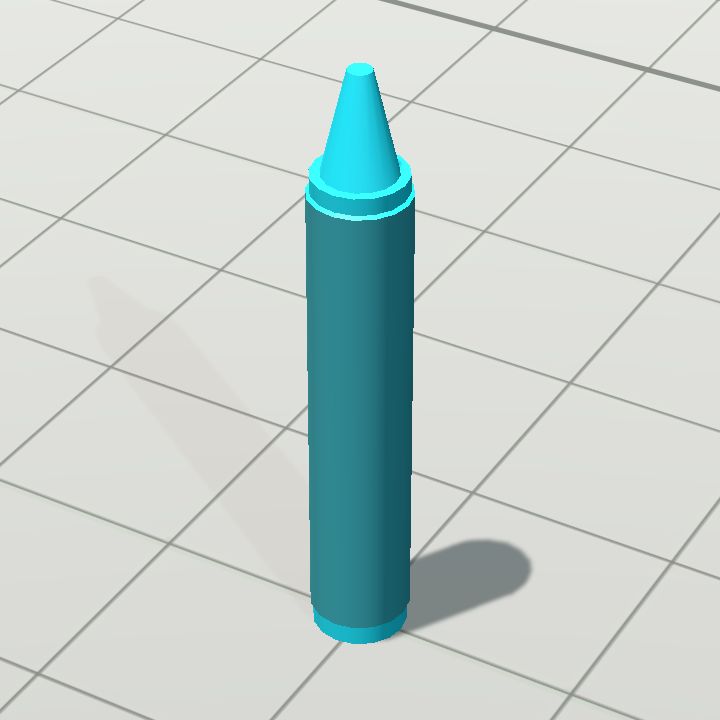 Crayons - l blue