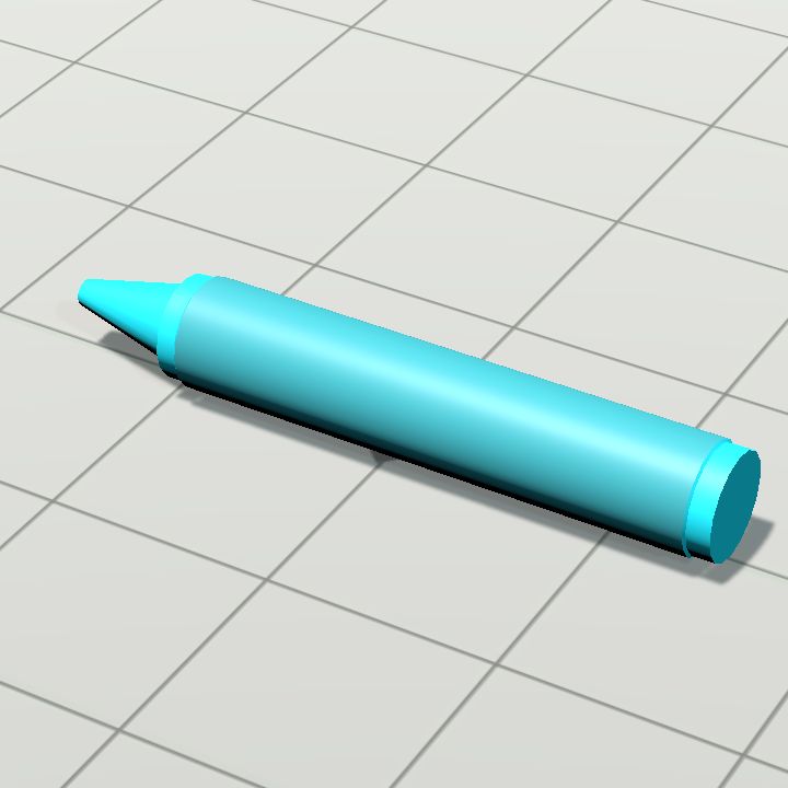 Crayons - l blue lying