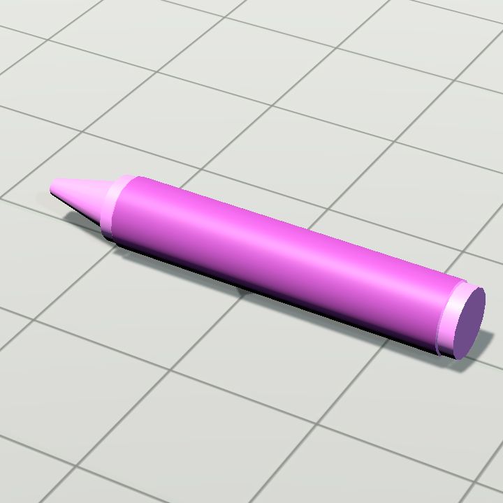 Crayons - pink lying