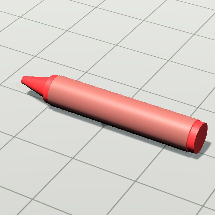 Crayons - red lying