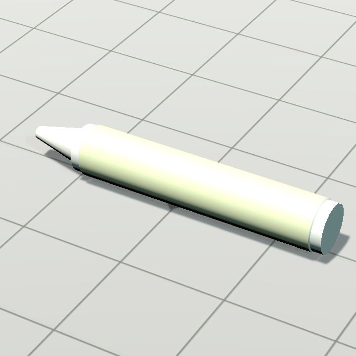 Crayons - white lying