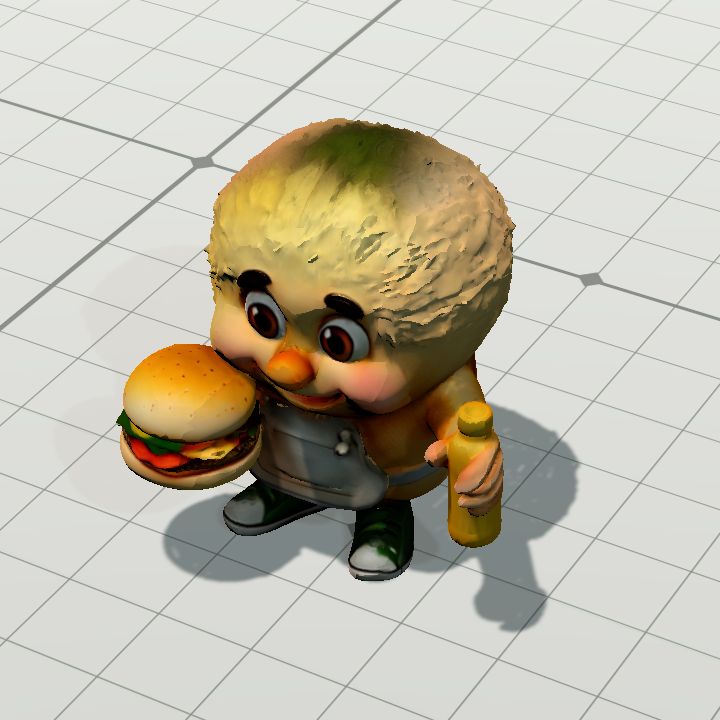 Burger fuzzy mascot 2