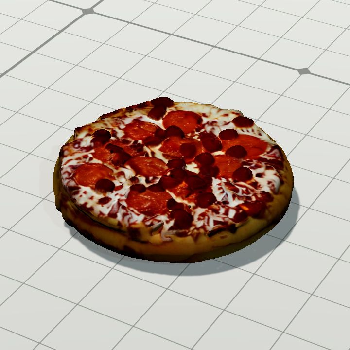 Pizza pepperoni - flat