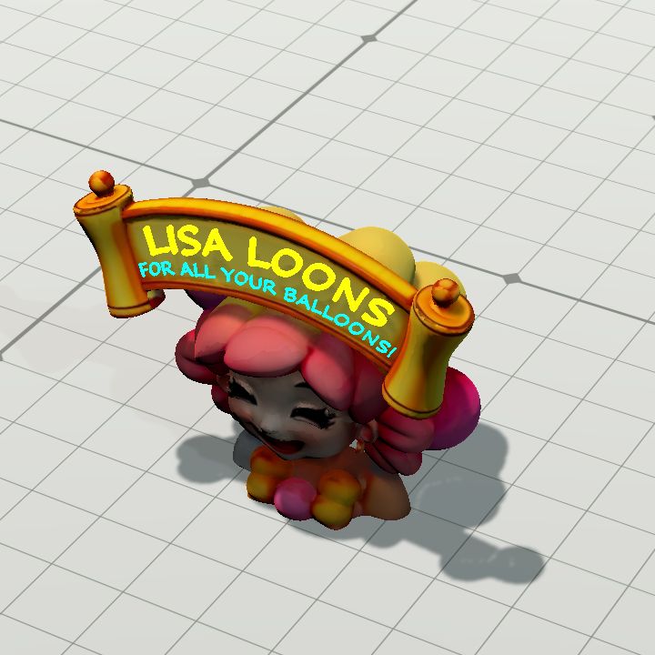 Balloons mascot model figurine