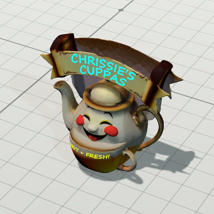 Tea figurine mascot