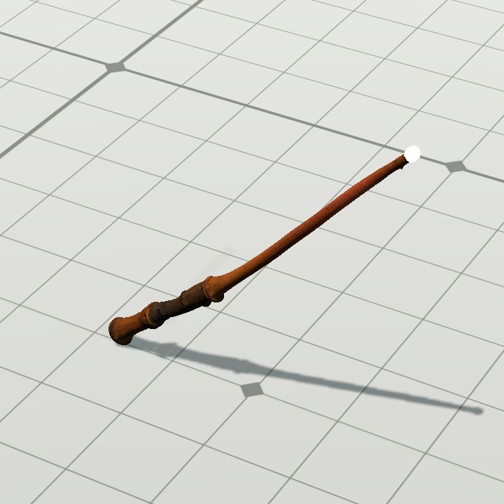 Magic wand glowing  white