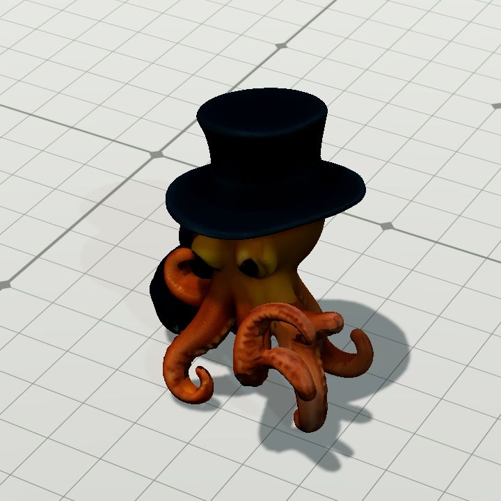 Nicktopus with bag if eyes