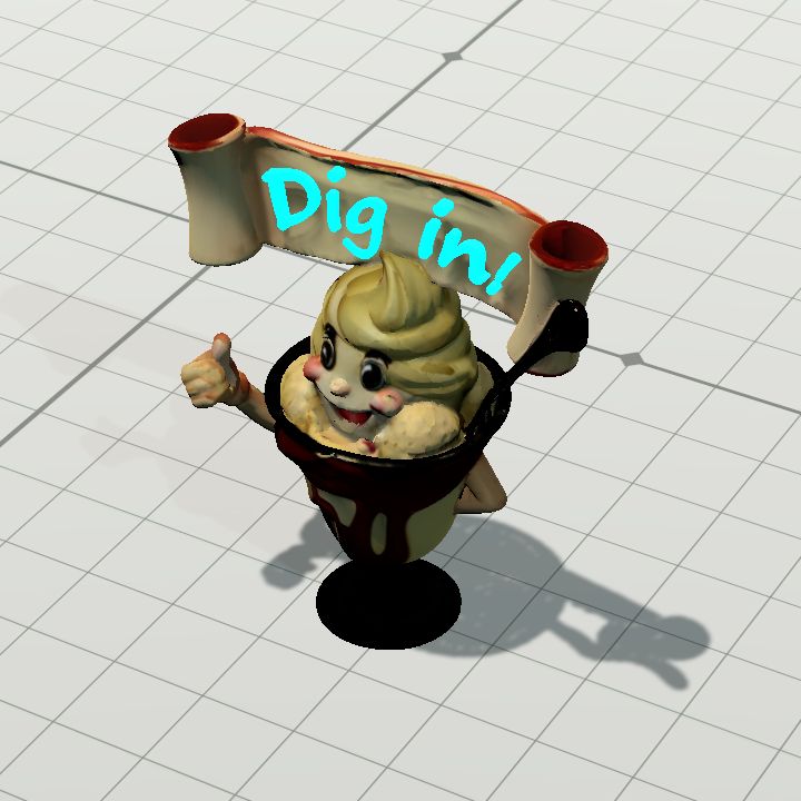 Ice cream mascot