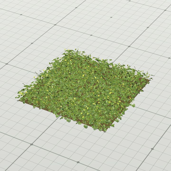 Flowery bush patch - base 1