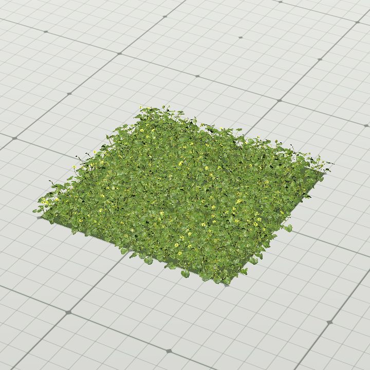 Flowery bush patch - base 2