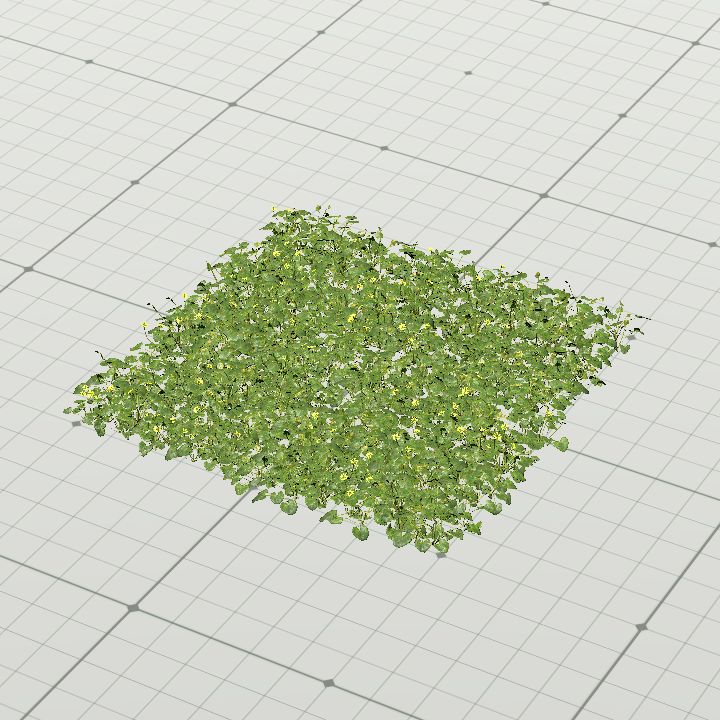 Flowery bush patch - no base