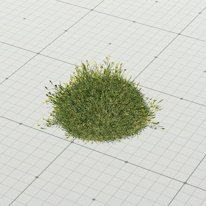 Grass clump dome