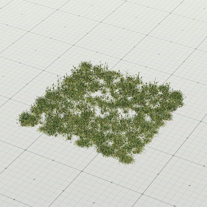Grass clump no base