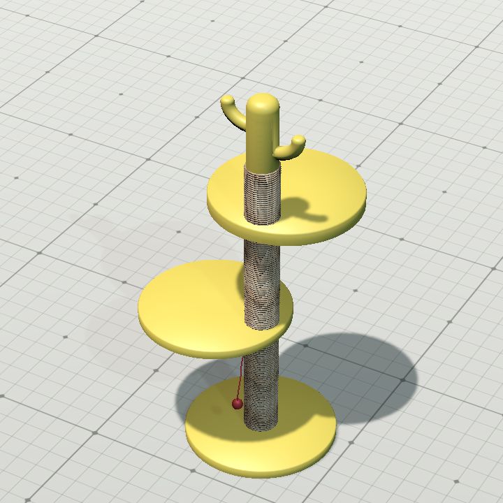 Cat tree - yellow