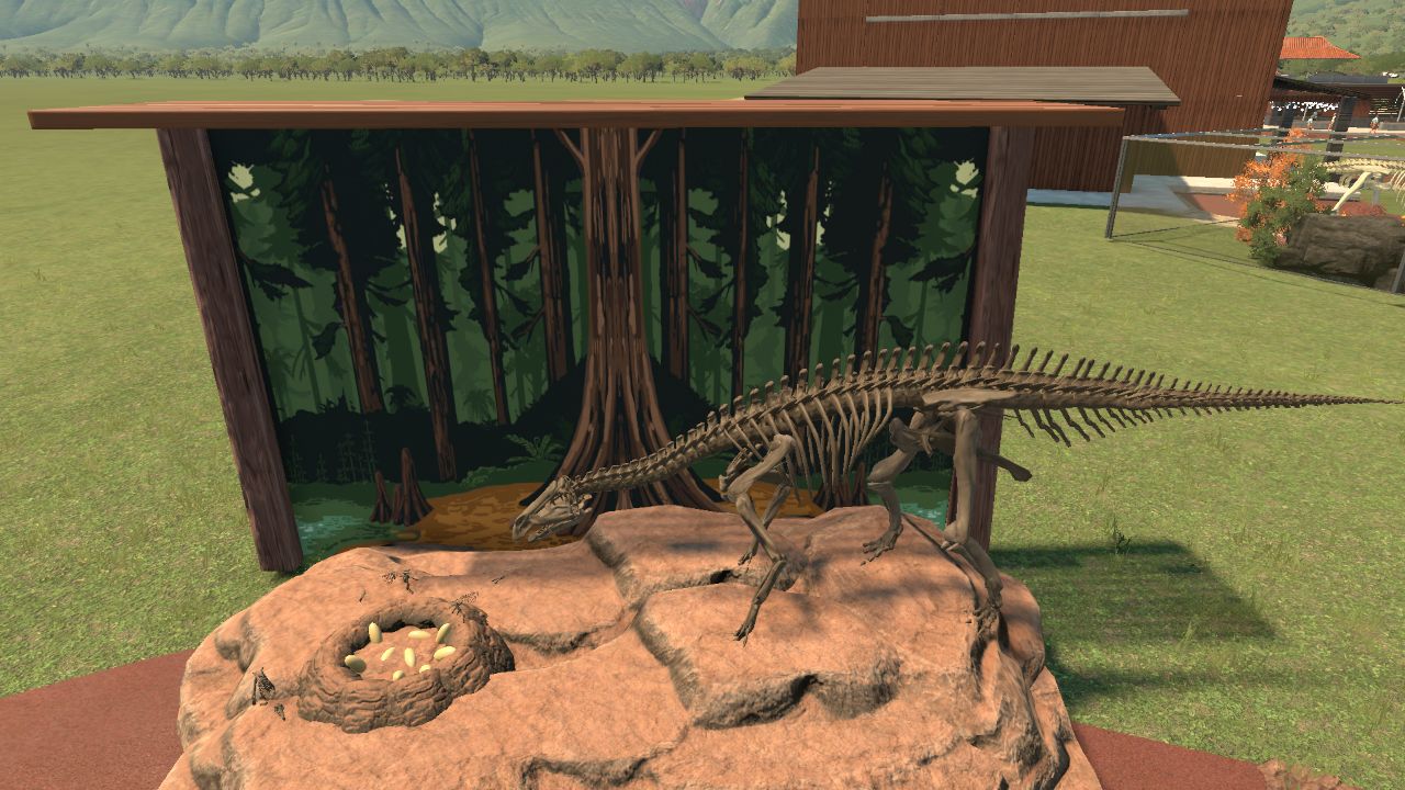 Backdrop for fossil displays