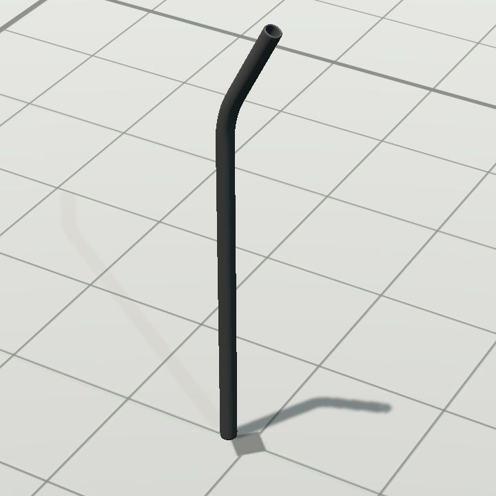 Drinking straw - colourable