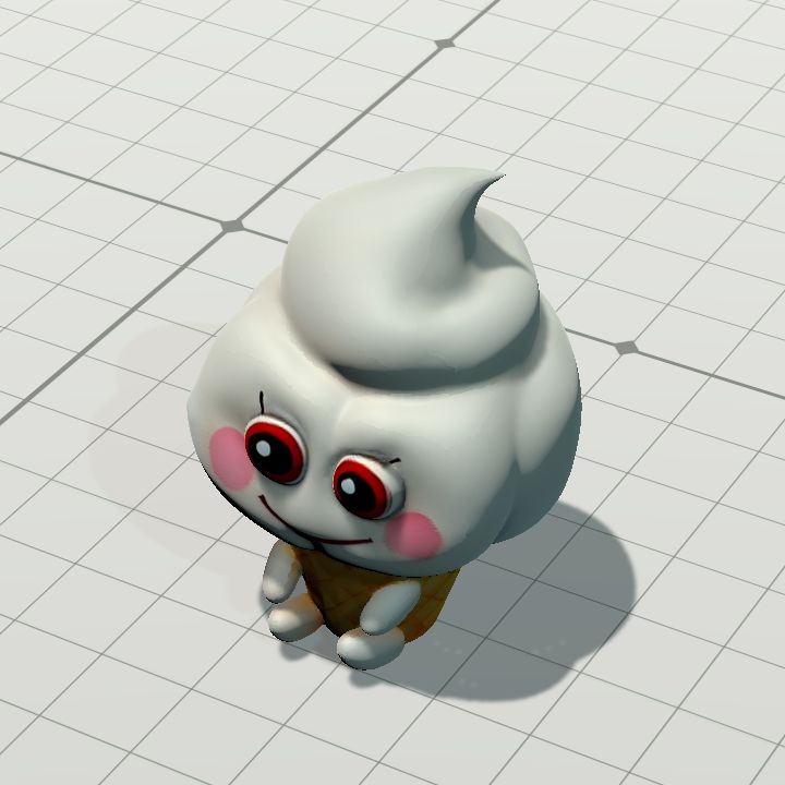 Plushie ice cream mascot