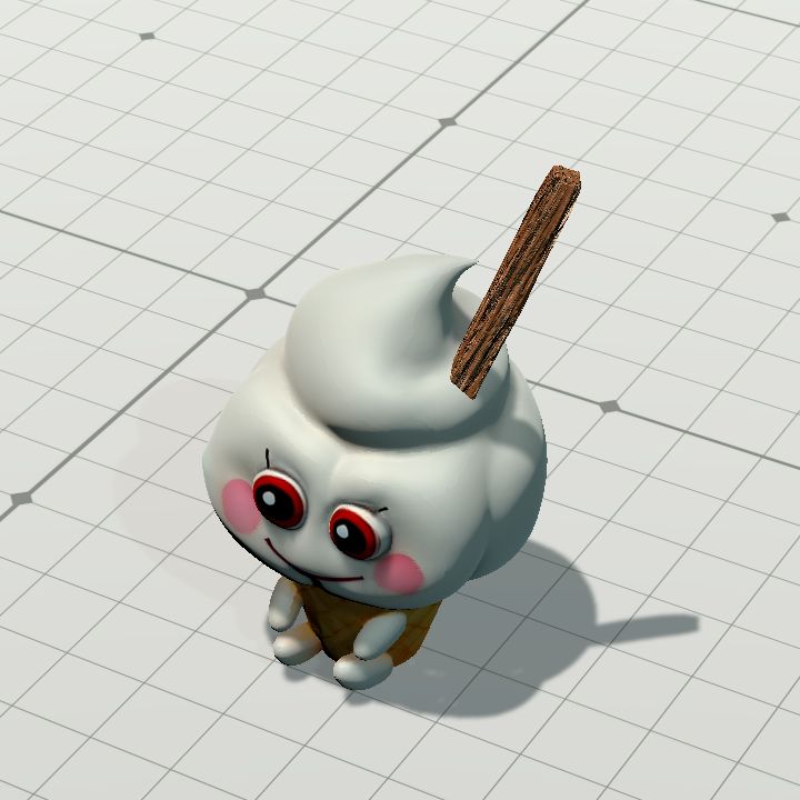 Plushie ice cream mascot - flake