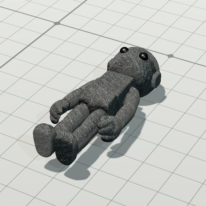 Doll wood 2.3 burned - lying